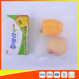 China Transparente Frucht-Verpackenzipspitzengefrierbeutel Plastik-HDPE/LDPE Material fournisseur