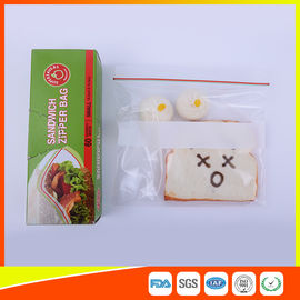 China Kundenspezifische wiederversiegelbare Plastiksandwich-Taschen mit schreiben Platte, Zipverschluss-Beutel fournisseur