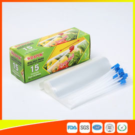 China Kleine aufbereitete transparente luftdichte Nahrungsmittelspeicher-Plastiktaschen mit Schieber-Reißverschluss fournisseur