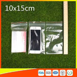 China 10 x 15 klarer wiederverschließbarer Reißverschluss-Plastiktasche/selbstdichtende Polytasche fournisseur