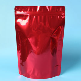 China Kundengebundene roter Tee-Verpackentaschen mit Reißverschluss-/Kaffeebohne-Beuteln fournisseur