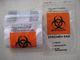 Wiederverschließbare Biohazard-Exemplar-Transport-Taschen mit Destroyable Biohazard-Symbol fournisseur