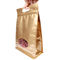 Goldfarbstehen öko--friemdly Plastikreißverschluss-Tasche oben wasserdichte Taschen mit Reißverschluss fournisseur