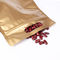 Goldfarbstehen öko--friemdly Plastikreißverschluss-Tasche oben wasserdichte Taschen mit Reißverschluss fournisseur