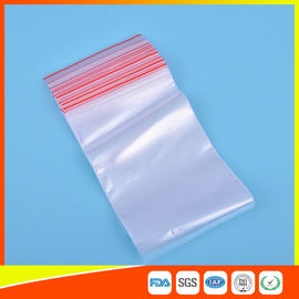 China Kleiner Plastikzipverschluß bauscht sich,/luftdichte Taschen mit Reißverschluss für Nahrungsmittelmedizin-kosmetische Verpackung fournisseur