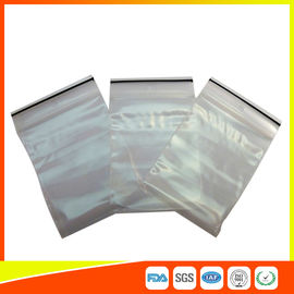 China Taschen der transparenten festen Verpackung mit Reißverschluss, luftdichte Lagerung sackt Plastik-LDPE ein fournisseur