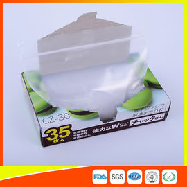 China Transparente Plastikreißverschluss-Spitzen-Zipverschluss-Tasche für den Speicher des kalten Essens FDA-gebilligt fournisseur