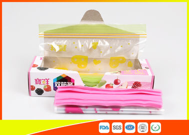 China Verpackende rosa Lippenzipverschluss-Plastiktaschen, kundenspezifische Zipverschluss-Taschen für Supermaret fournisseur