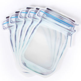 China Soem stehen oben Taschen mit Reißverschluss, kundenspezifische Glas-Form-stehenden Beutel mit Reißverschluss fournisseur